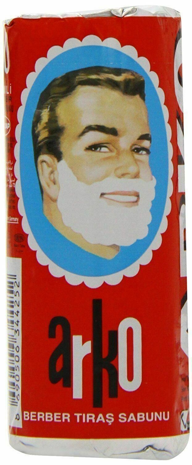 Arko Shaving Soap Stick Pack of 12 - Traditional Men’s Razor Lubricating Lather
