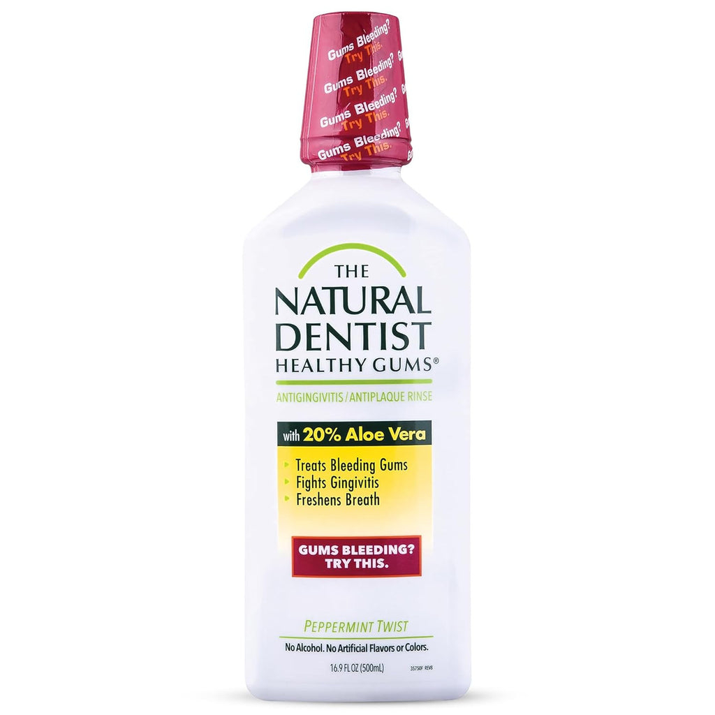 Natural Dentist Antigingivitis Mouthwash Peppermint Twist 16.9 fl oz