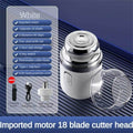 Mini Electric Shaver for Men - Portable Waterproof Razor with Replaceable Heads