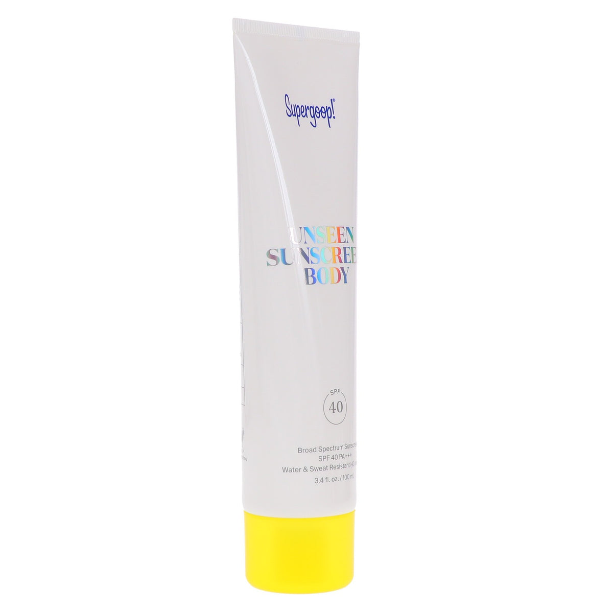 Unseen Sunscreen Body SPF 40 - Invisible, Weightless Sun Protection 3.4 oz