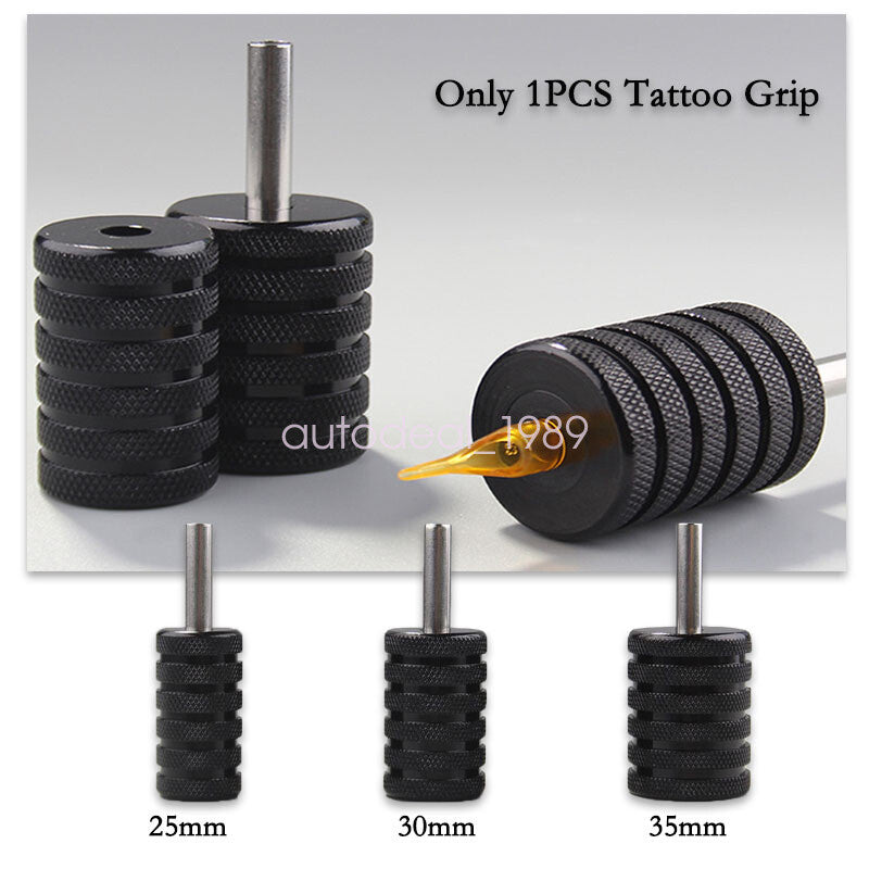 Tattoo Grips Set — Ergonomic Rubber Matte Tattoo Machine Handles (25/30/35 mm)