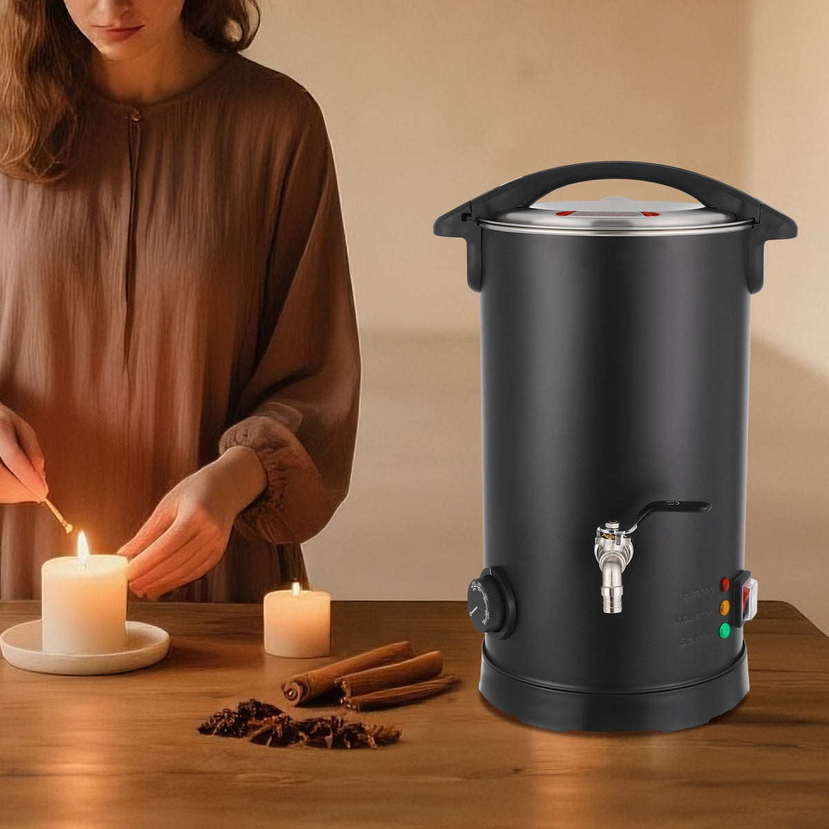 Electric Wax Melting Pot 5L, 1100W Tabletop Wax Warmer for Candles