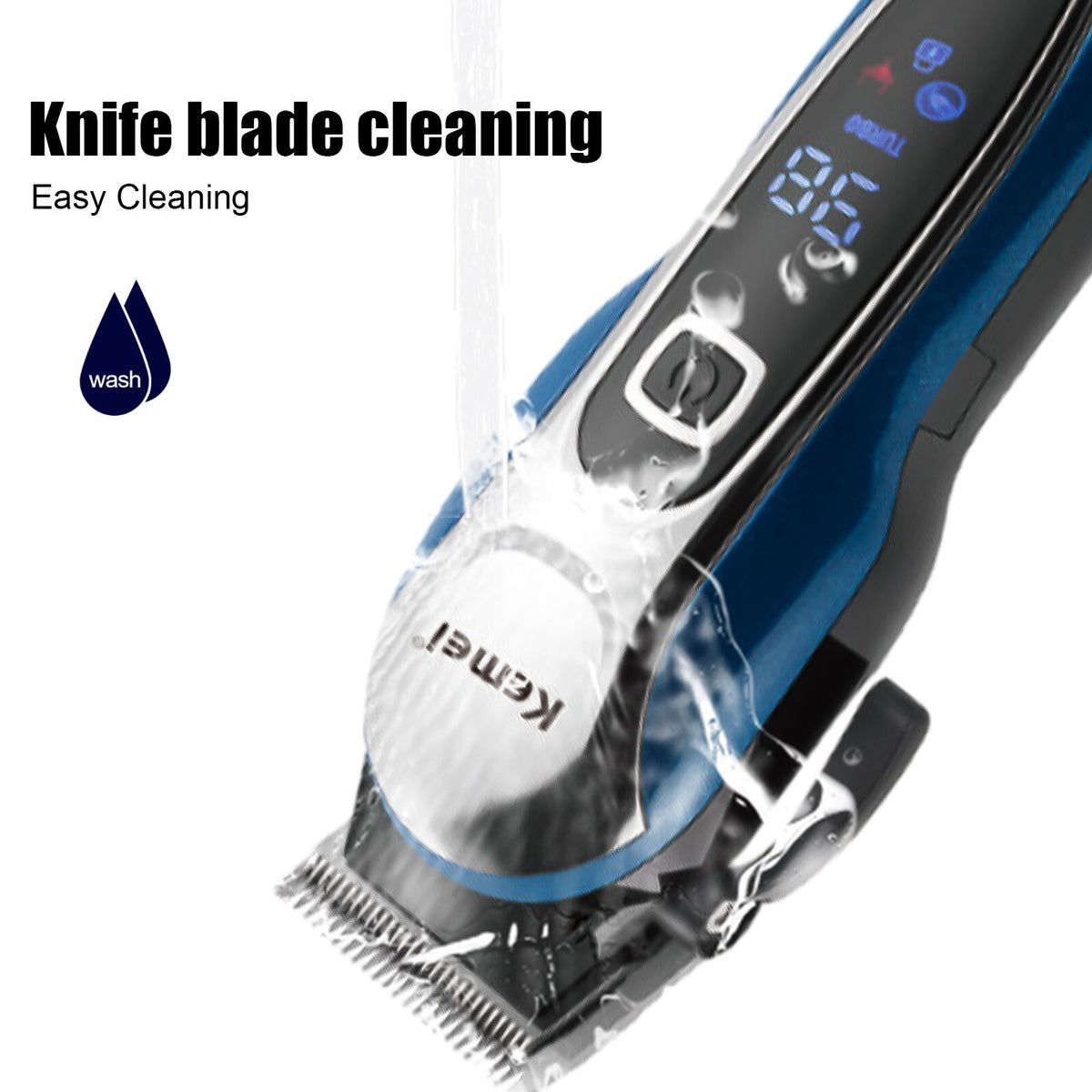 Cordless Men Hair Clippers Trimmer Kit with LED Display & Multiple Attachments