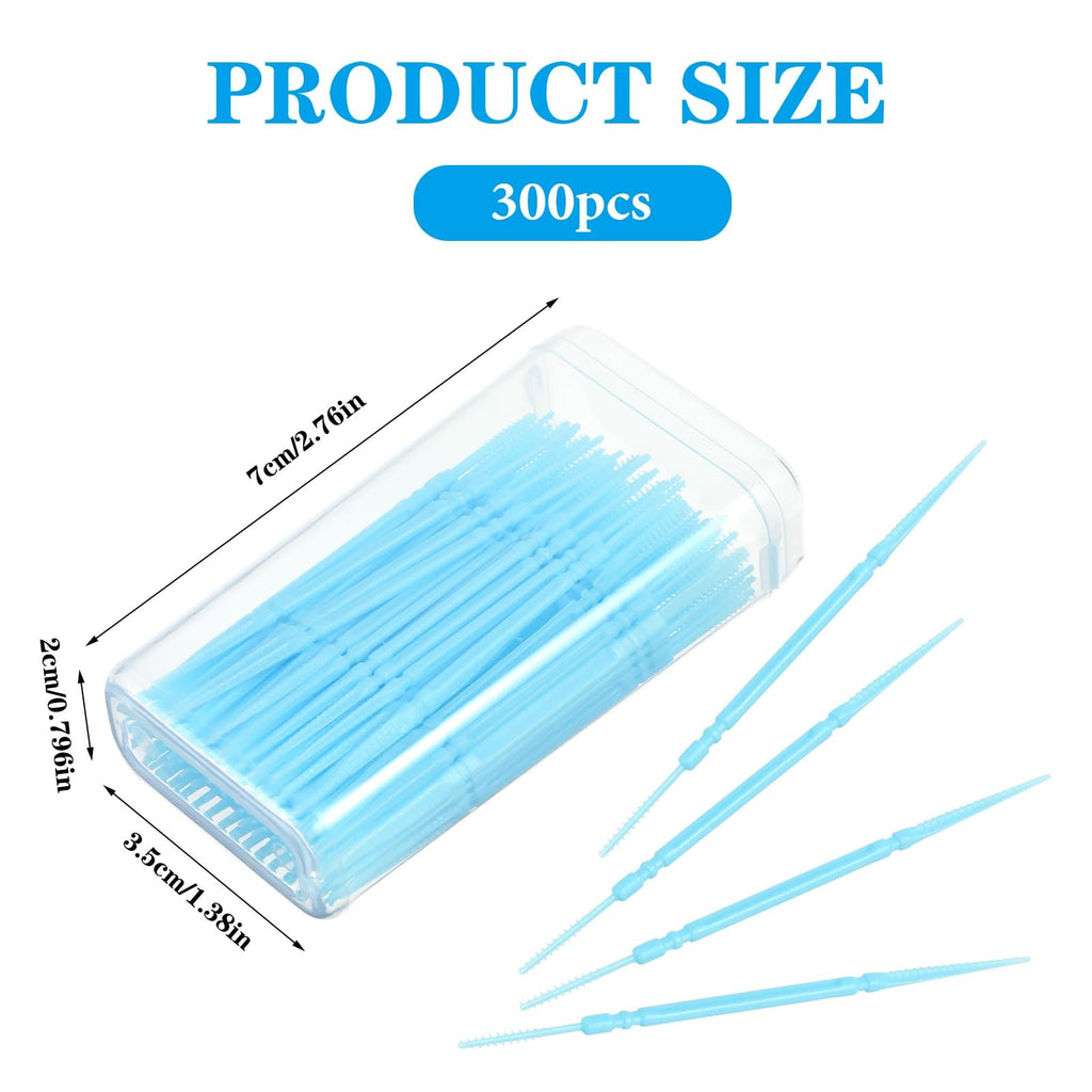 500Pcs Double Head Dental Floss Interdental Brush Picks - Oral Care
