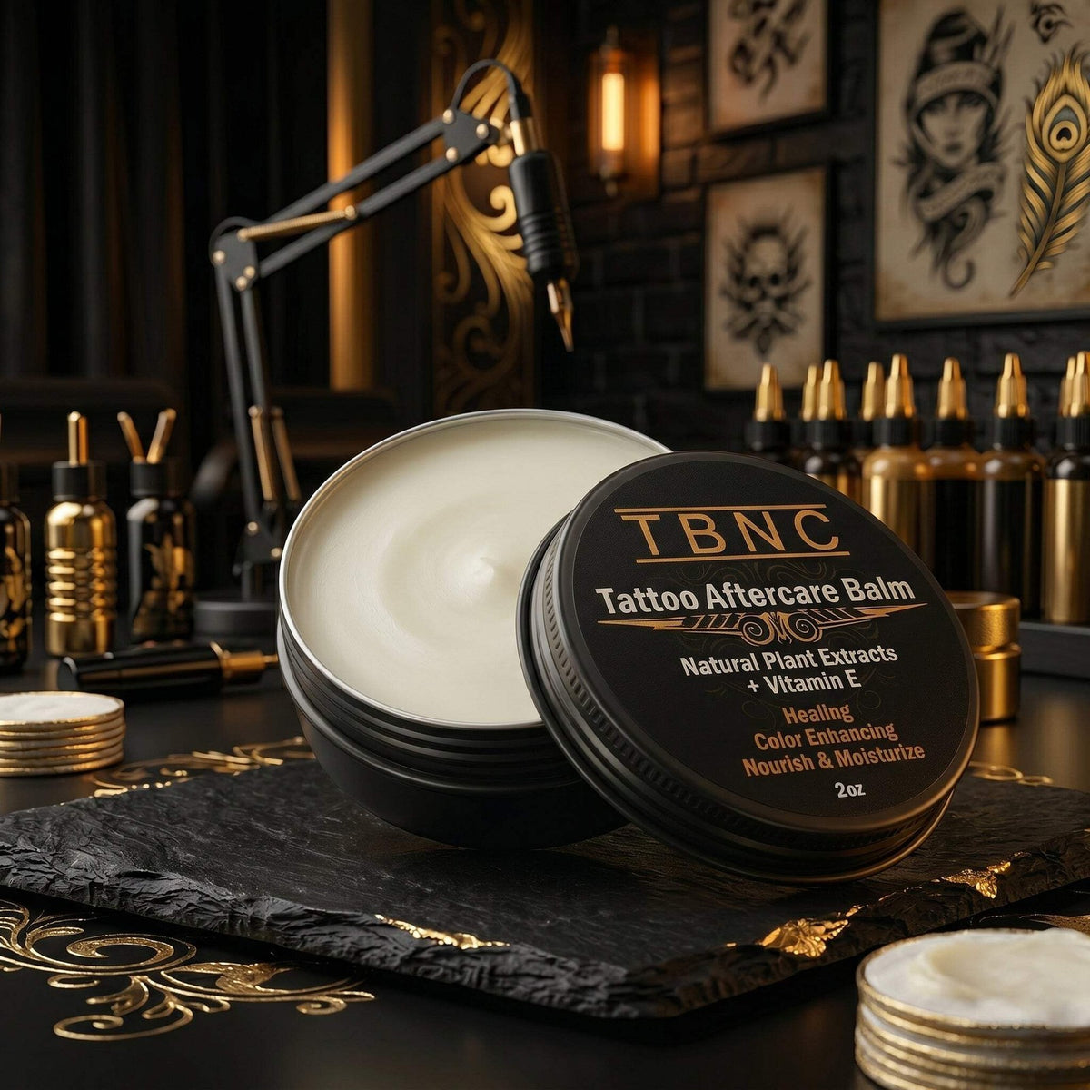 Tattoo Aftercare Balm TBNC - Non-Greasy Hydrating Skin Treatment for Ink