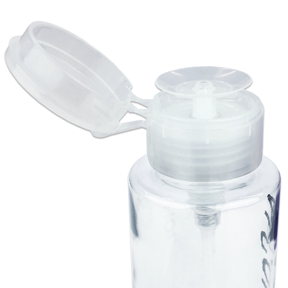 10 Oz Liquid Pump Dispenser Bottles - Clear, 2-Pack for Alcohol & More