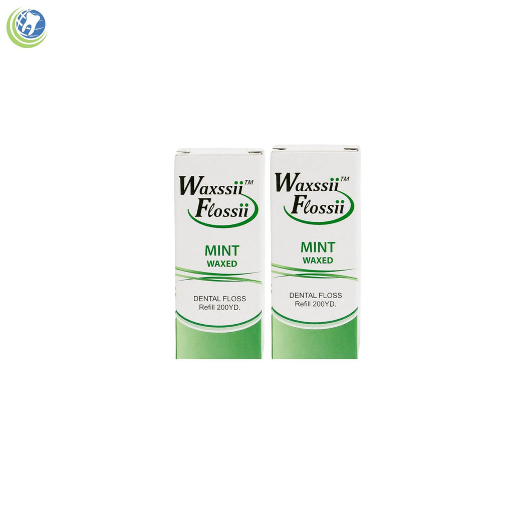 Dental Floss Refills Mint Flavor Waxed 200 Yards Pack - Professional Dispenser Compatible