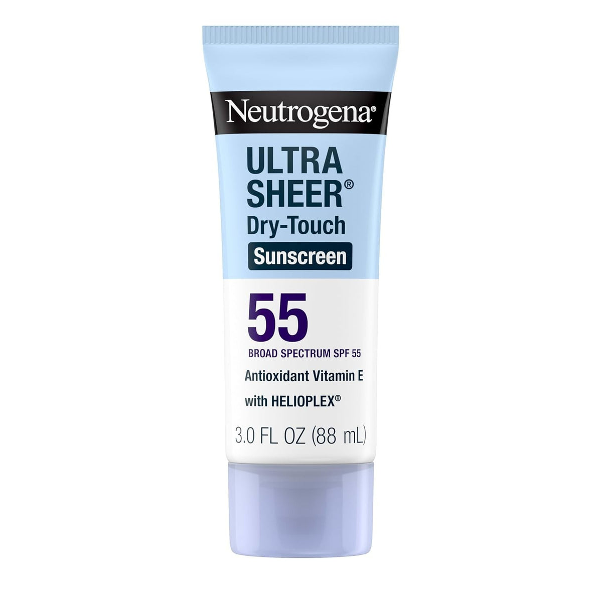 SPF 55 Sunscreen Lotion - Lightweight, Water-Resistant Face & Body Sun Protection