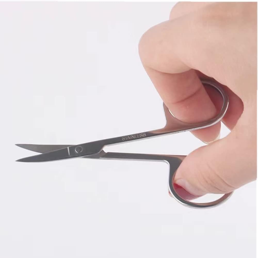 Small Facial Hair Grooming Scissors with Rounded Tips - Multi-Purpose Beauty Tool