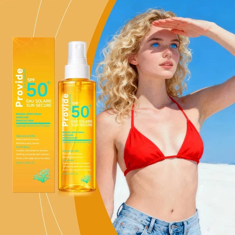 SPF 50+ Moisturizing Sunscreen Spray Mist for Face and Body - Lightweight & Water-Resistant