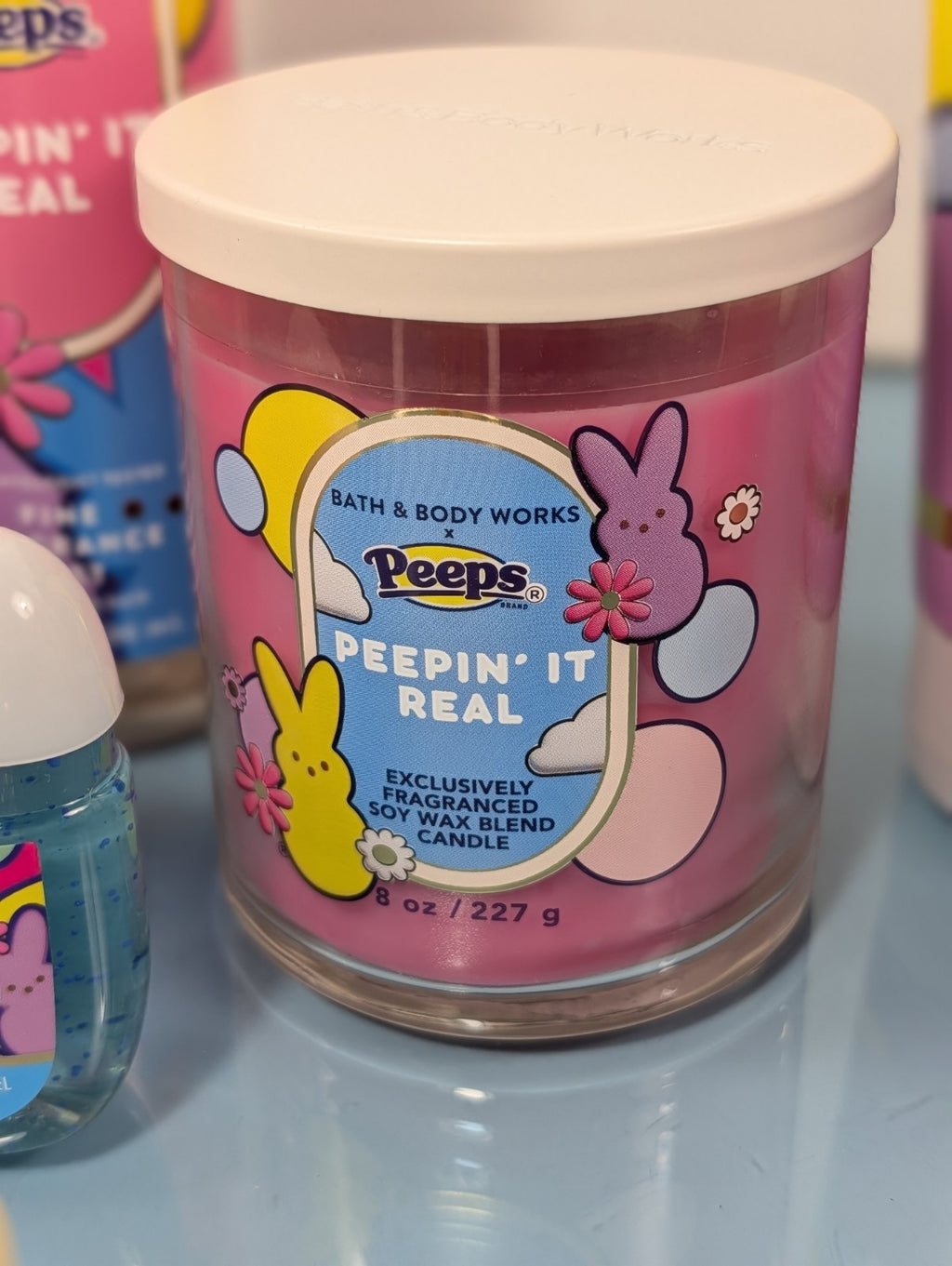 Bath & Body Works Peeps Marshmallow Vanilla Body Care Set - Mist, Body Wash, Lotion, Hand Sanitizer, & Candle