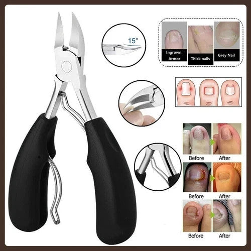 Heavy Duty Stainless Steel Toe Nail Clippers for Thick Nails - Professional Pedicure Tool