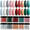 Dip Powder Nail Set 10 Colors Holiday Limited Collection Long Lasting Manicure