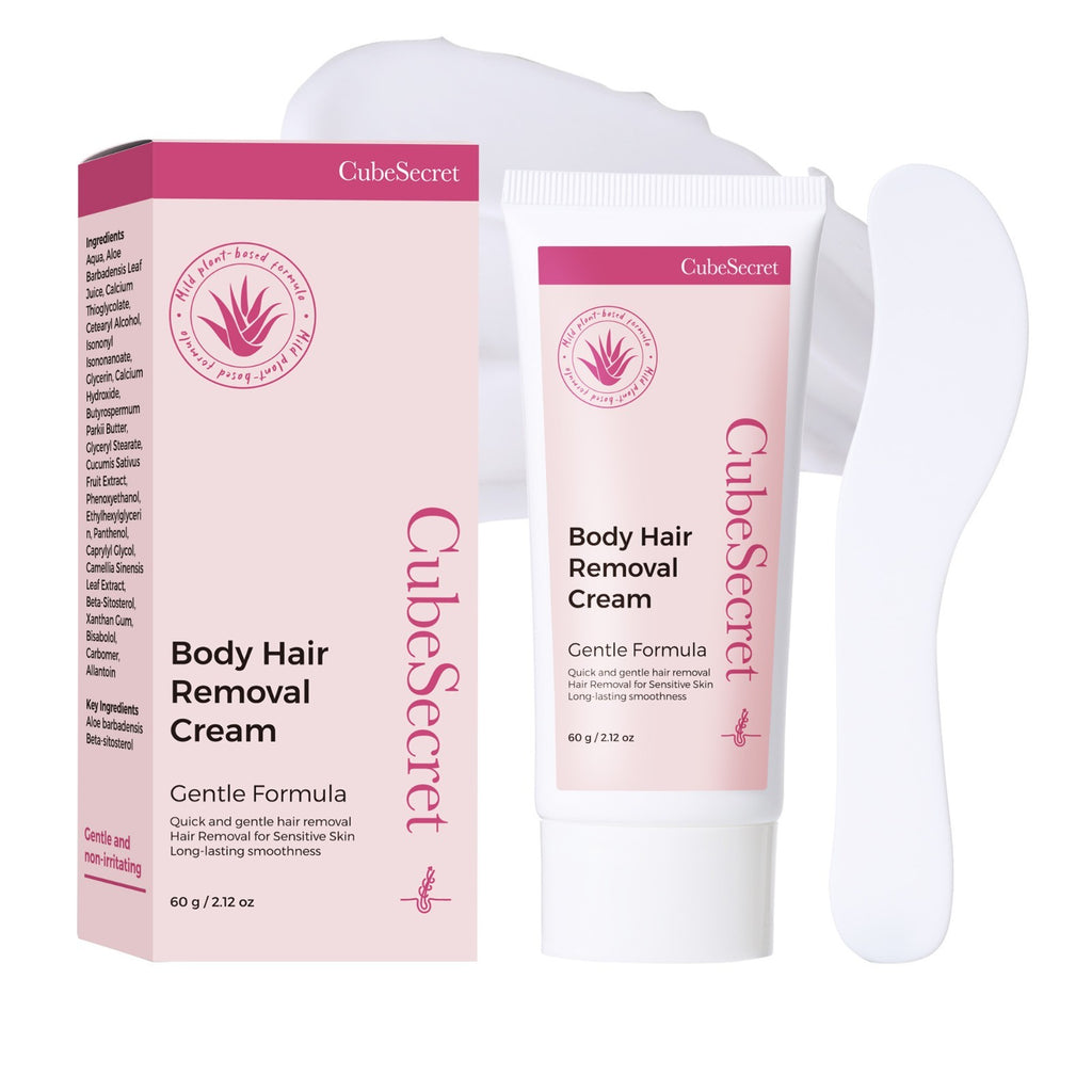 Body Hair Removal Cream with Applicator Spatula Aloe Formula 2.12oz
