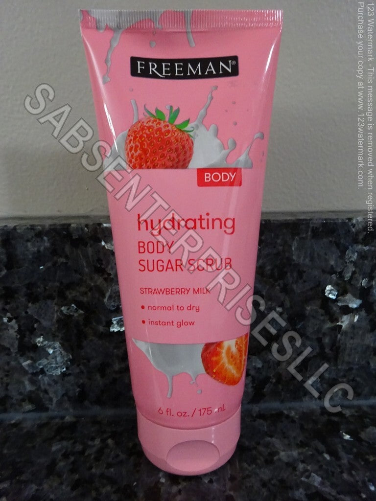 Hydrating Strawberry Milk Body Sugar Scrub - 6 fl oz, Pack of 5