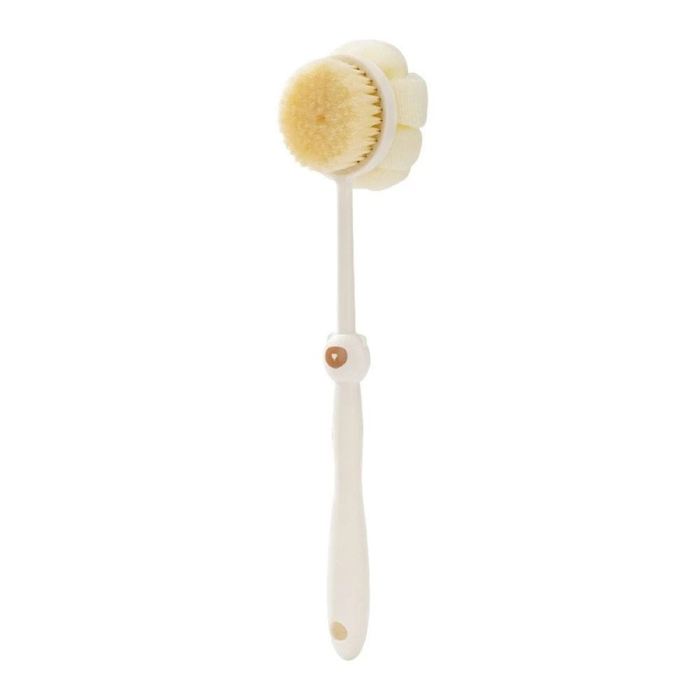 Long Handle Bath Body Brush Set for Exfoliating & Massage - Soft Bristles