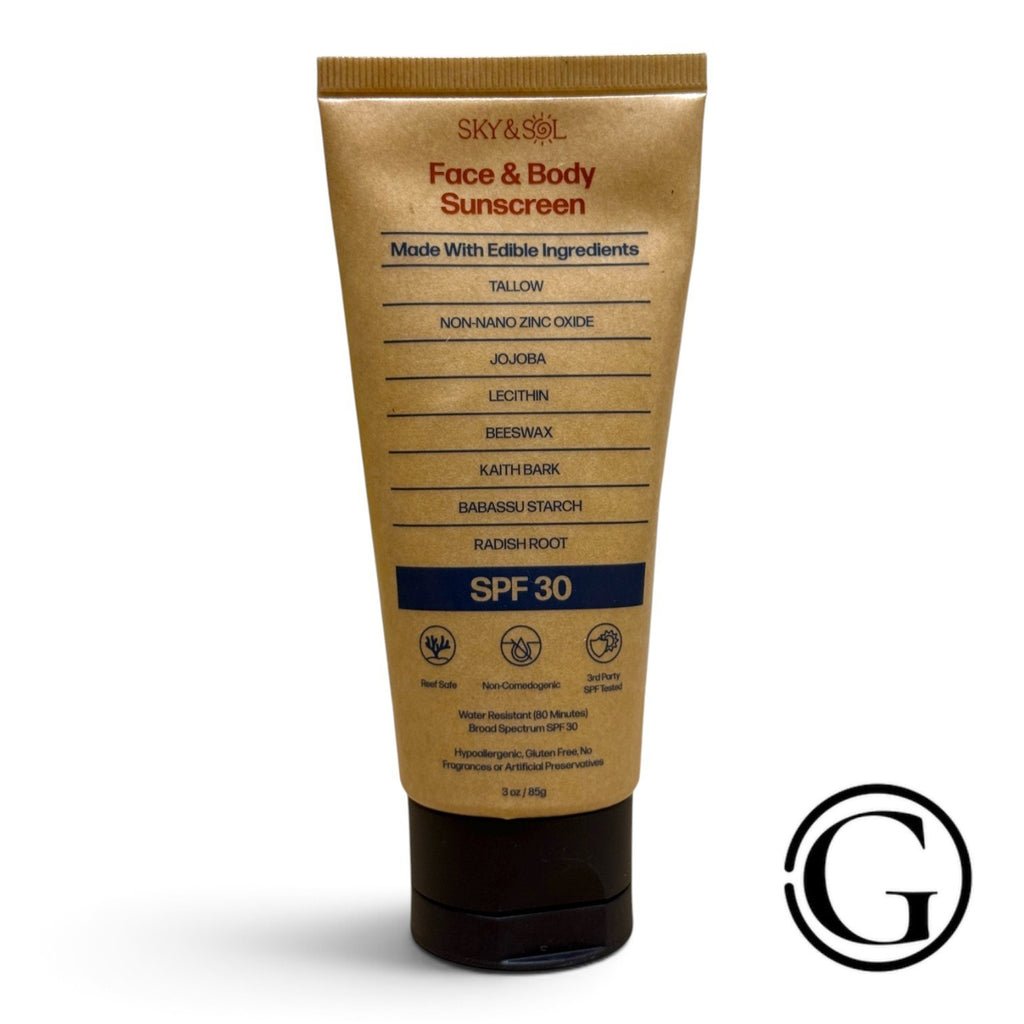 SPF 30 Unscented Face & Body Sunscreen - 3 oz | Broad Spectrum Sun Protection
