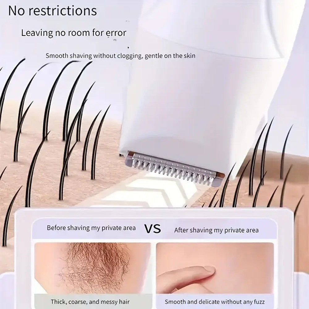 Women’s Rechargeable Electric Nose Ear Eyebrow Hair Trimmer - Waterproof USB Shaver
