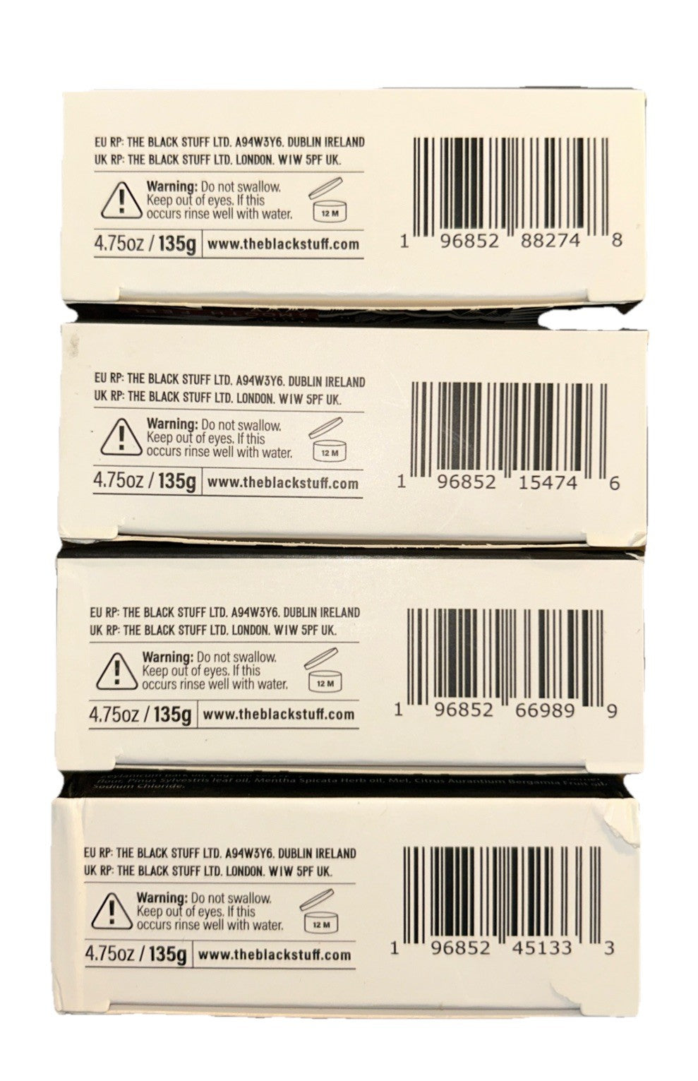 Set of 4 Irish Natural Bar Soaps - Limited Edition Handmade Irish Soap