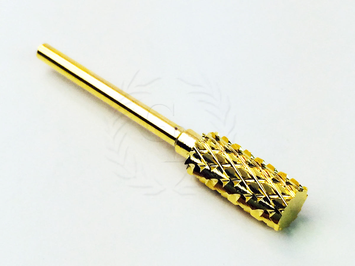 Nail Drill Bit Carbide 3/32 Gold Coarse for Electric Nail File - Professional Quality