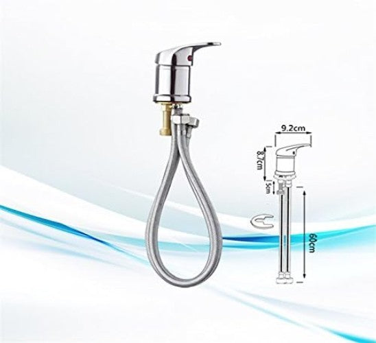 Salon Shampoo Bowl Faucet with Adjustable Shower Spray Chrome Finish