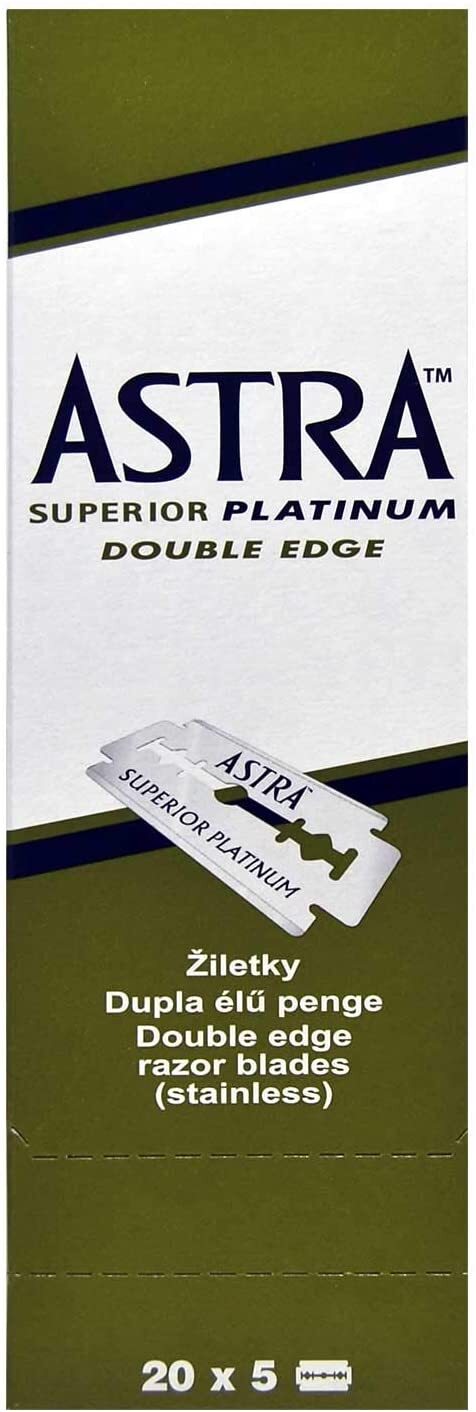 Double Edge Razor Blades - Pack of 400 Platinum Coated Safety Blades