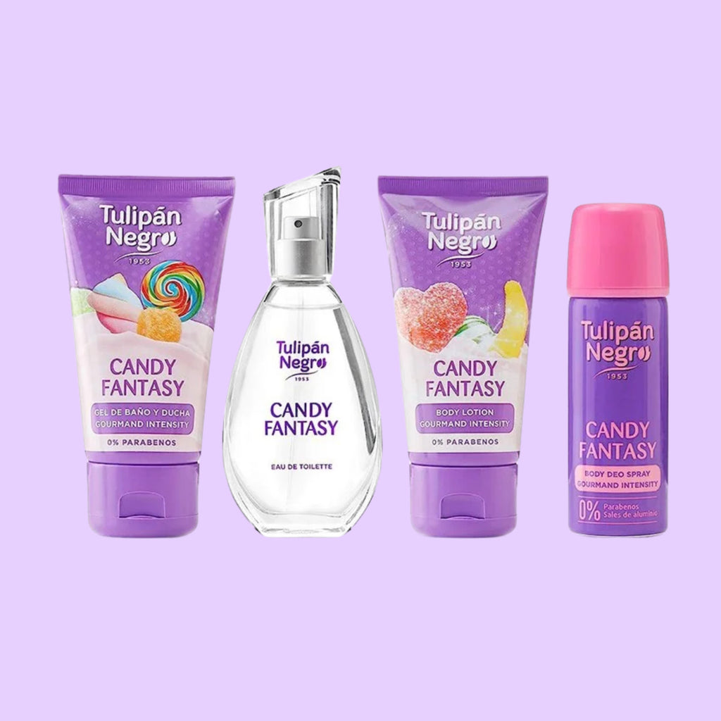 Candy Scented Gift Set with Shower Gel, Lotion, Cologne & Body Spray