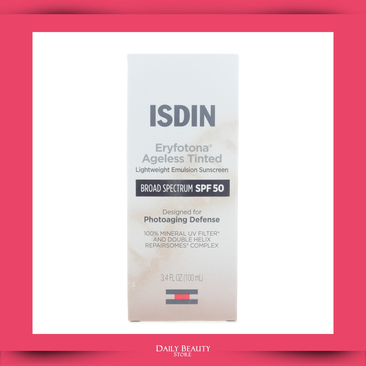 SPF 50 Tinted Sunscreen for Photoaging Repair - 100ml Ultralight Emulsion