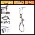 Salon Shampoo Bowl Faucet with 19.68 Inch Hose - Hot & Cold Water, Chrome Finish