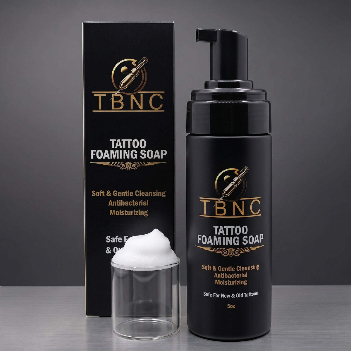 Tattoo Foaming Soap - Gentle, Antibacterial Tattoo Aftercare Cleanser