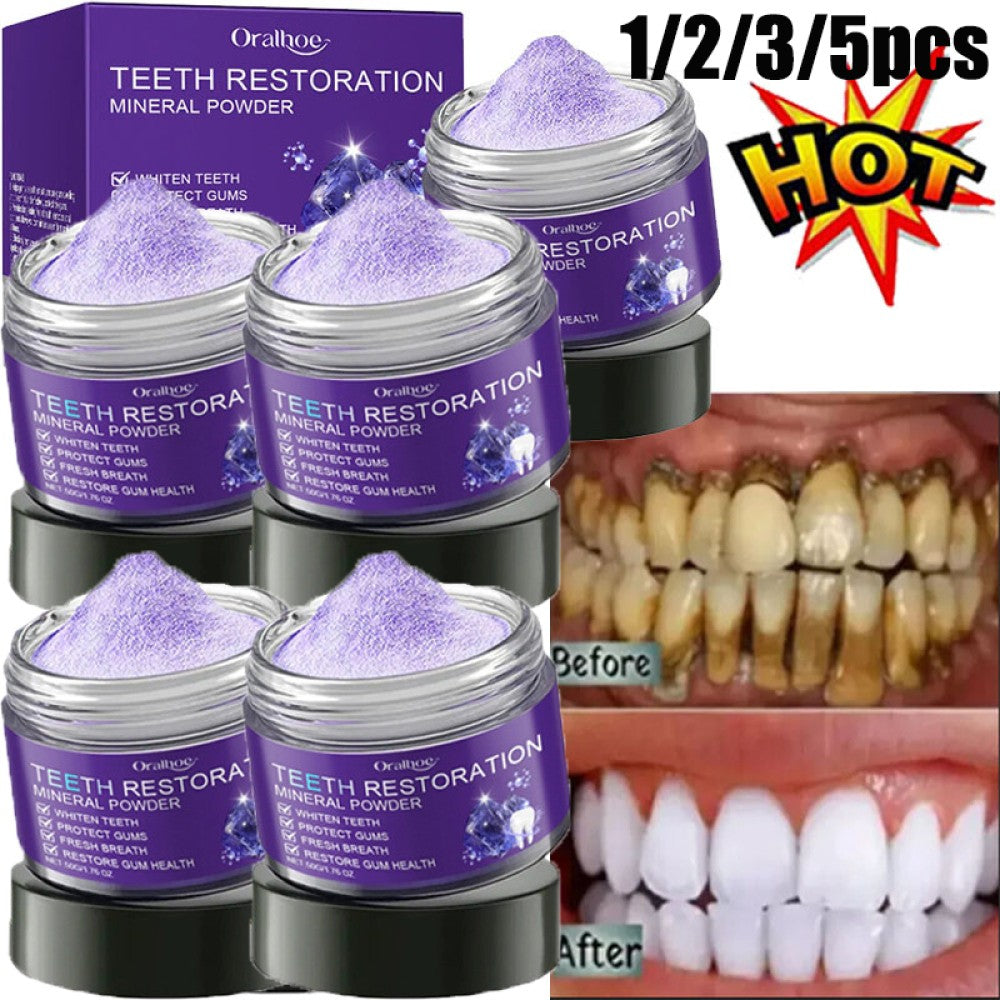 Natural Whitening Mineral Tooth Powder for Sensitive Teeth - Multiple Quantities