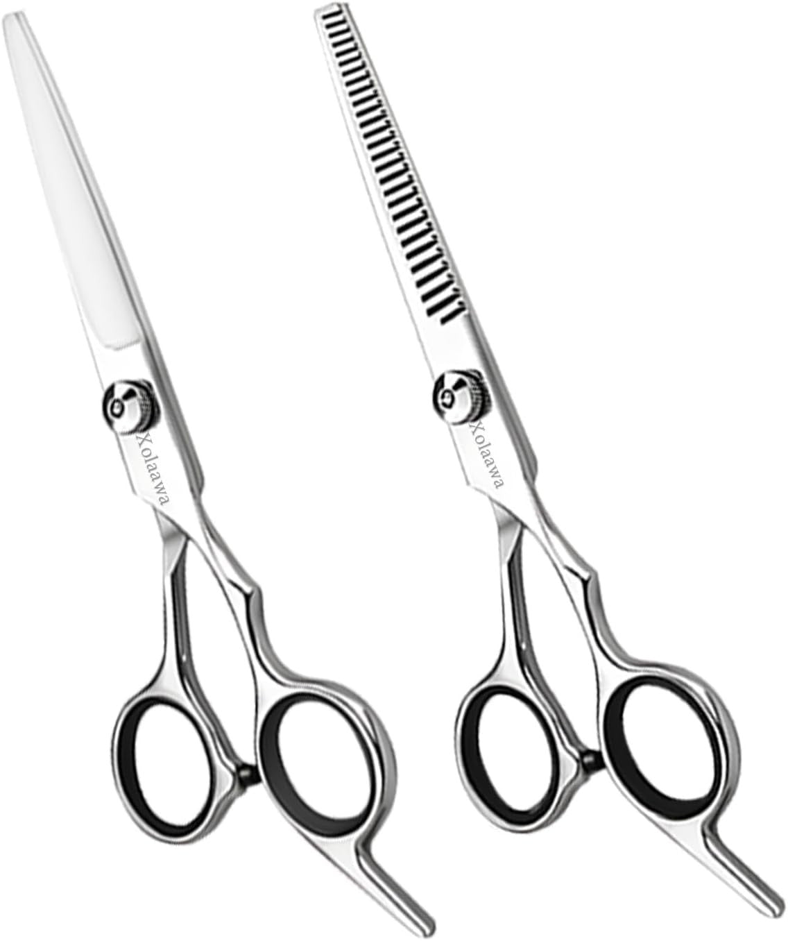 Hair Cutting Scissors Thinning Shears Kit - Premium Stainless Steel Salon Tools