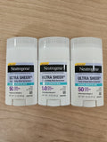 SPF 50 Face & Body Stick Sun Protection - 3 Pack, Dry Touch Sunscreen