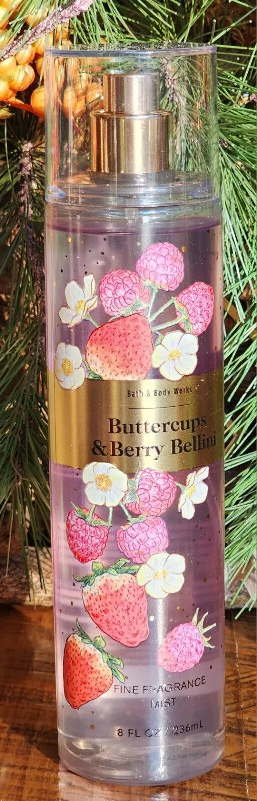 Buttercups & Berry Bellini Bath & Body Gift Set - Fragrance Mist, Shower Gel, Body Lotion & Cream
