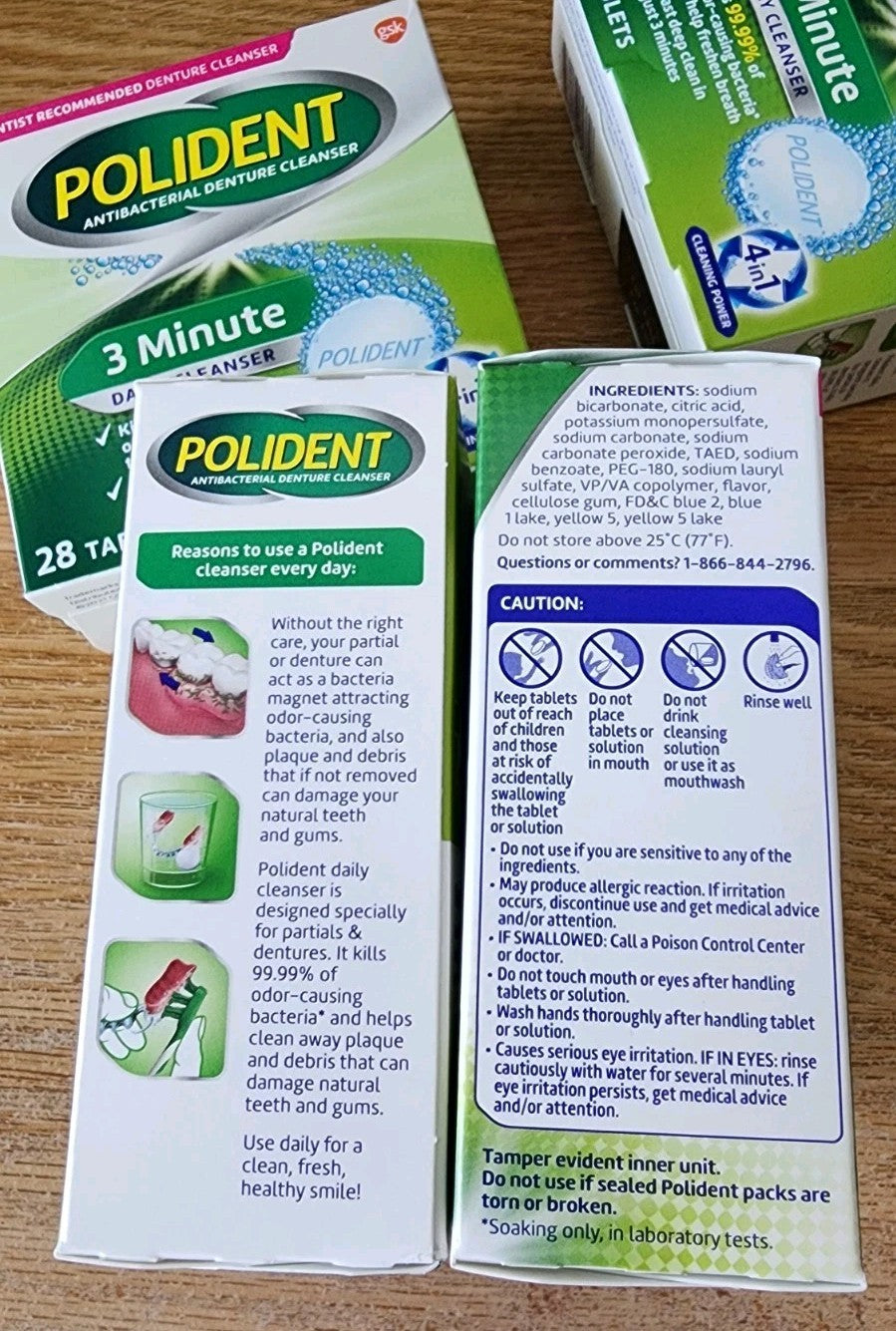 Denture Cleaning Tablets - 28 Count, Fast-Acting 3 Minute Cleanser
