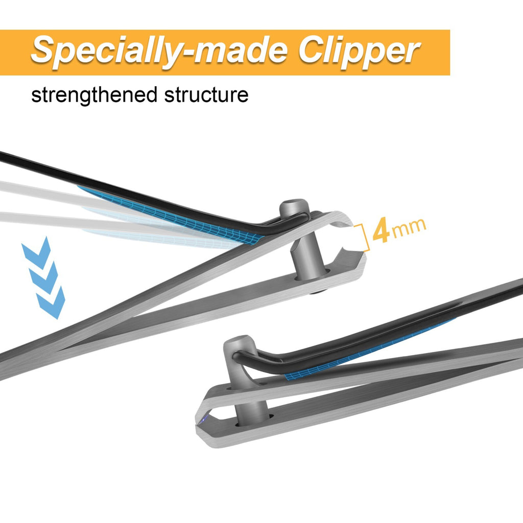 Foldable Long Handle Toenail Clippers with Magnifier - Mobility Aid
