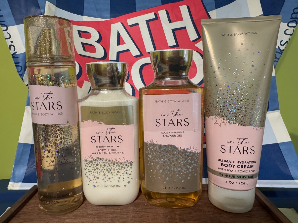 Bath & Body Works In The Stars Fragrance Mist Body Lotion Shower Gel Set - 4 Pieces