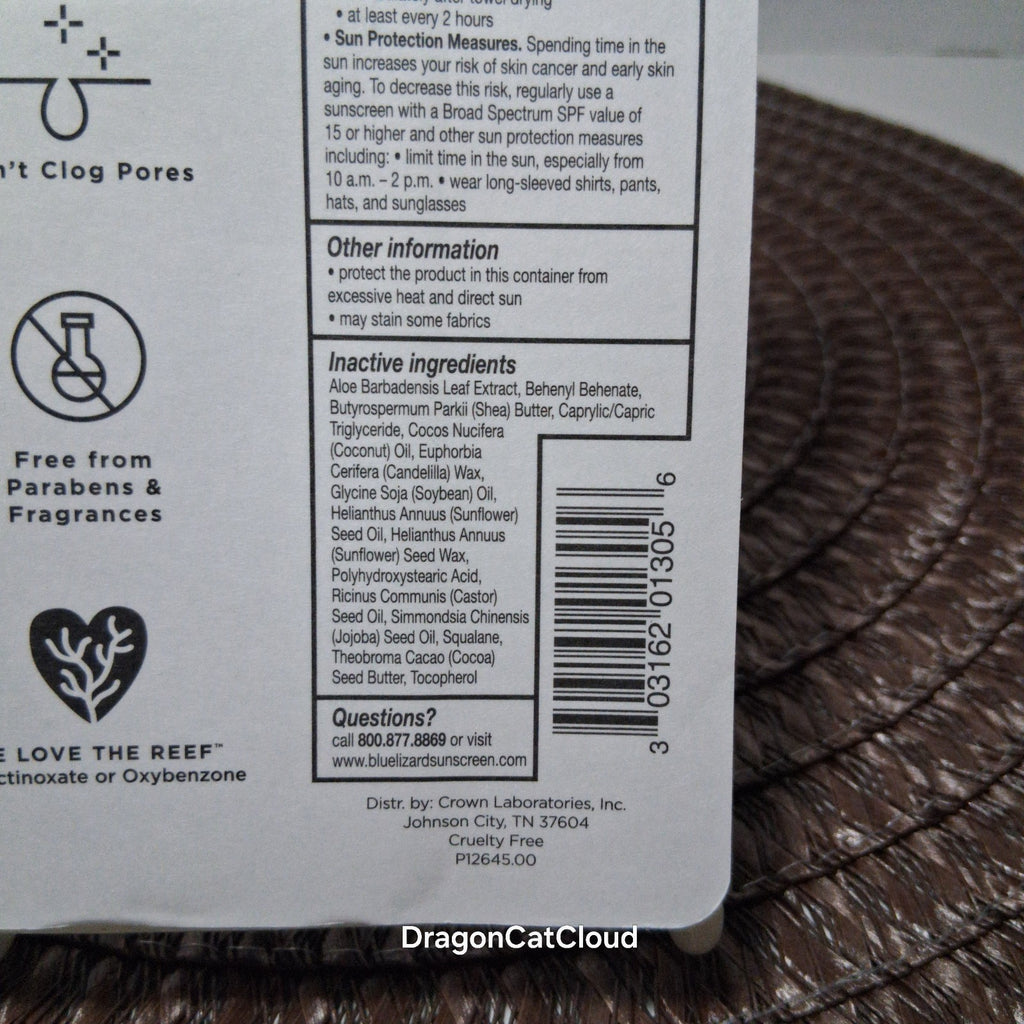 Mineral Sunscreen Stick SPF 50 for Sensitive Skin - Water-Resistant, Reef-Friendly, 0.5 oz