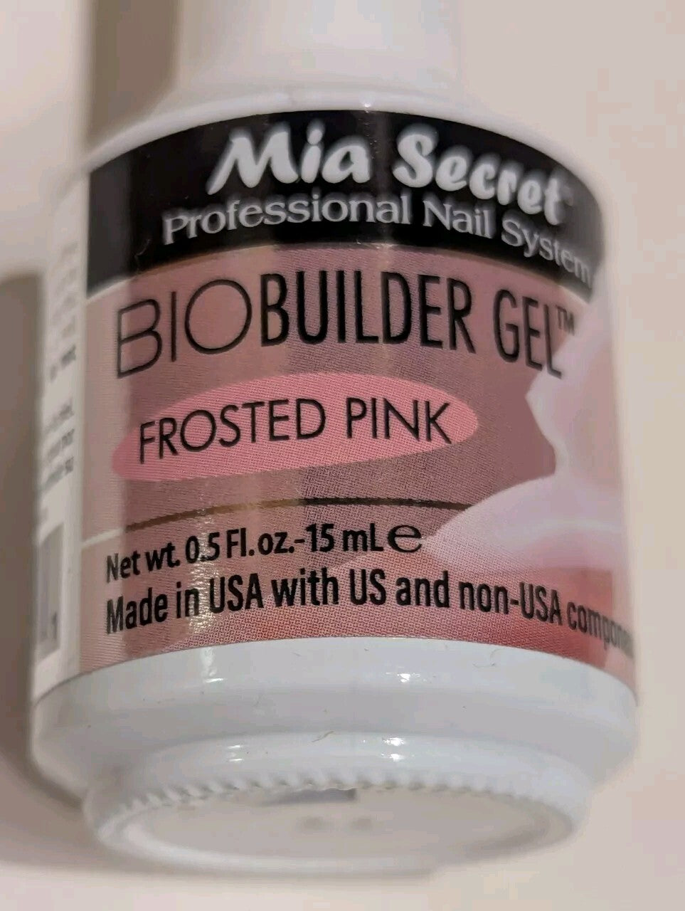 Nail Builder Gel Frosted Pink 0.05oz - Professional Nail System