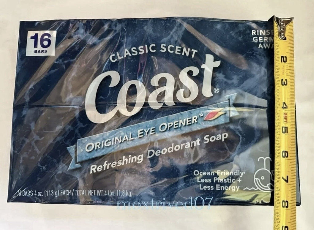 Deodorant Bar Soap 16 Pack - Refreshing Classic Scent, Antibacterial, Made in USA