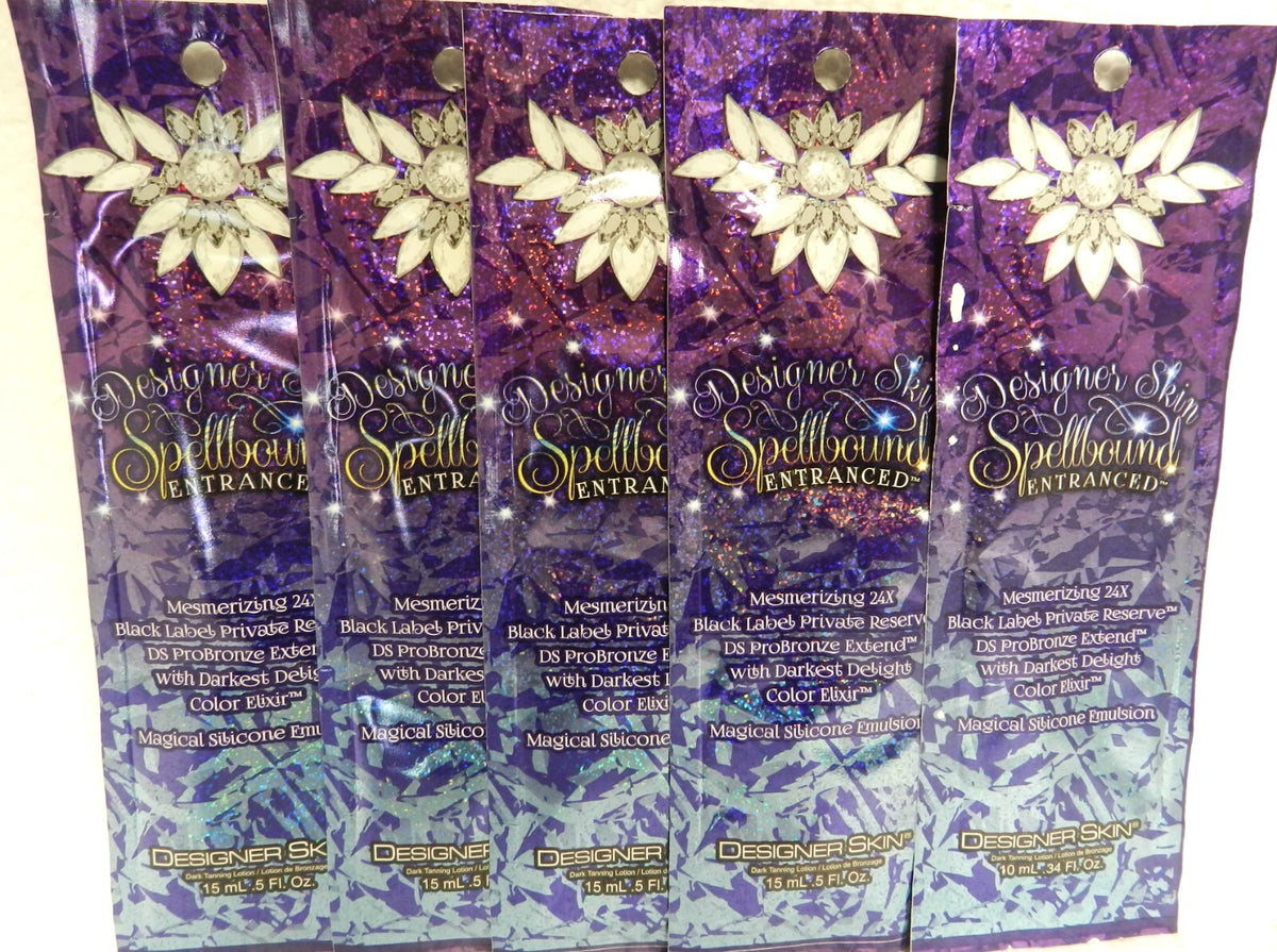 Designer Skin Spellbound Entranced 24x Bronzer Tanning Lotion Pack of 5