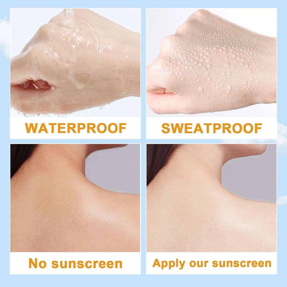 30PCS Travel Size SPF50+ PA Sunscreen Bulk for Face & Body