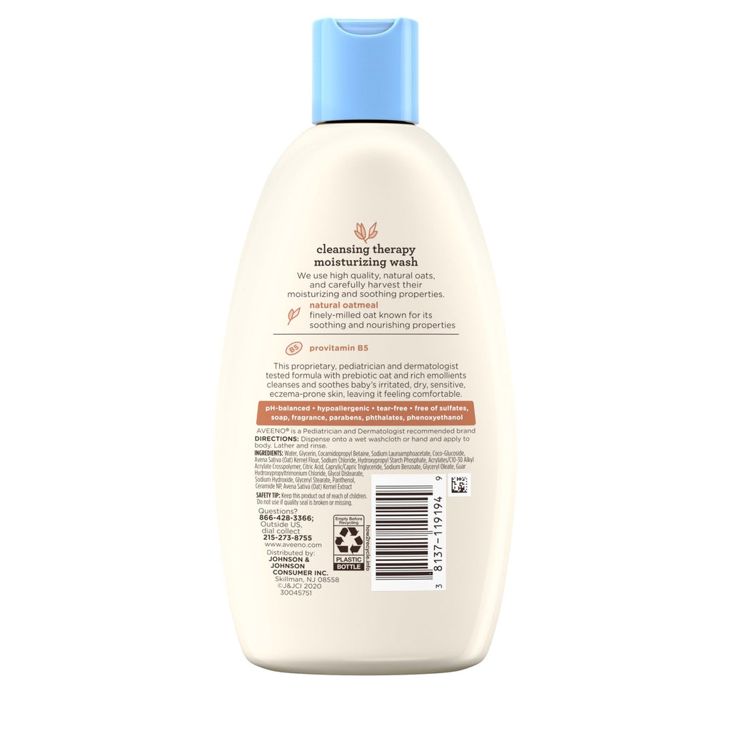 Aveeno Baby Moisturizing Body Wash for Sensitive Skin - 8 Oz