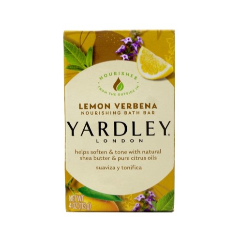 2 Pack Lemon Verbena Shea Butter Bar Soap - Moisturizing 4oz Each