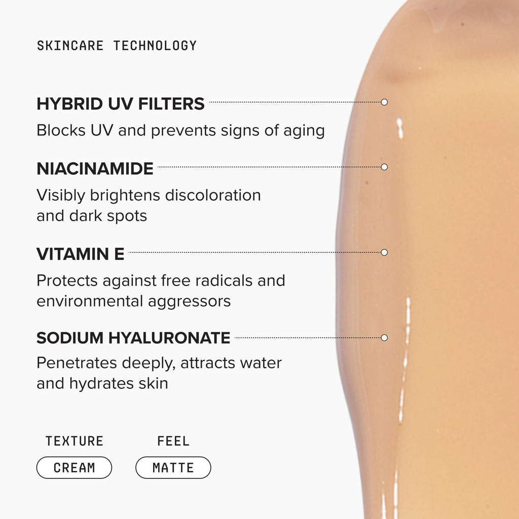 Matte Tinted Moisturizer SPF 46 - Universal Skin Tone, Hydrating Face Cream