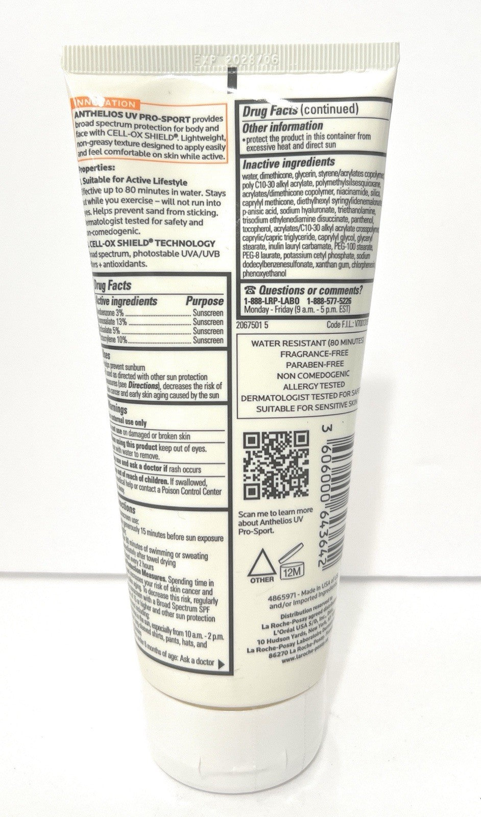 SPF 50 Body Sunscreen SPF 50 UV Pro Sport - 6.76 fl oz - Water-Resistant