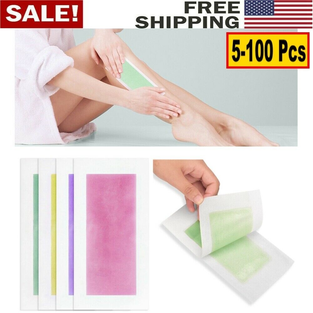 Cold Wax Hair Removal Strips for Body & Face - Double Sided, All Sizes