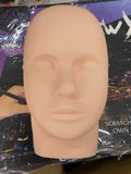 Soft Rubber Mannequin Head for Makeup Practice and Massage Training