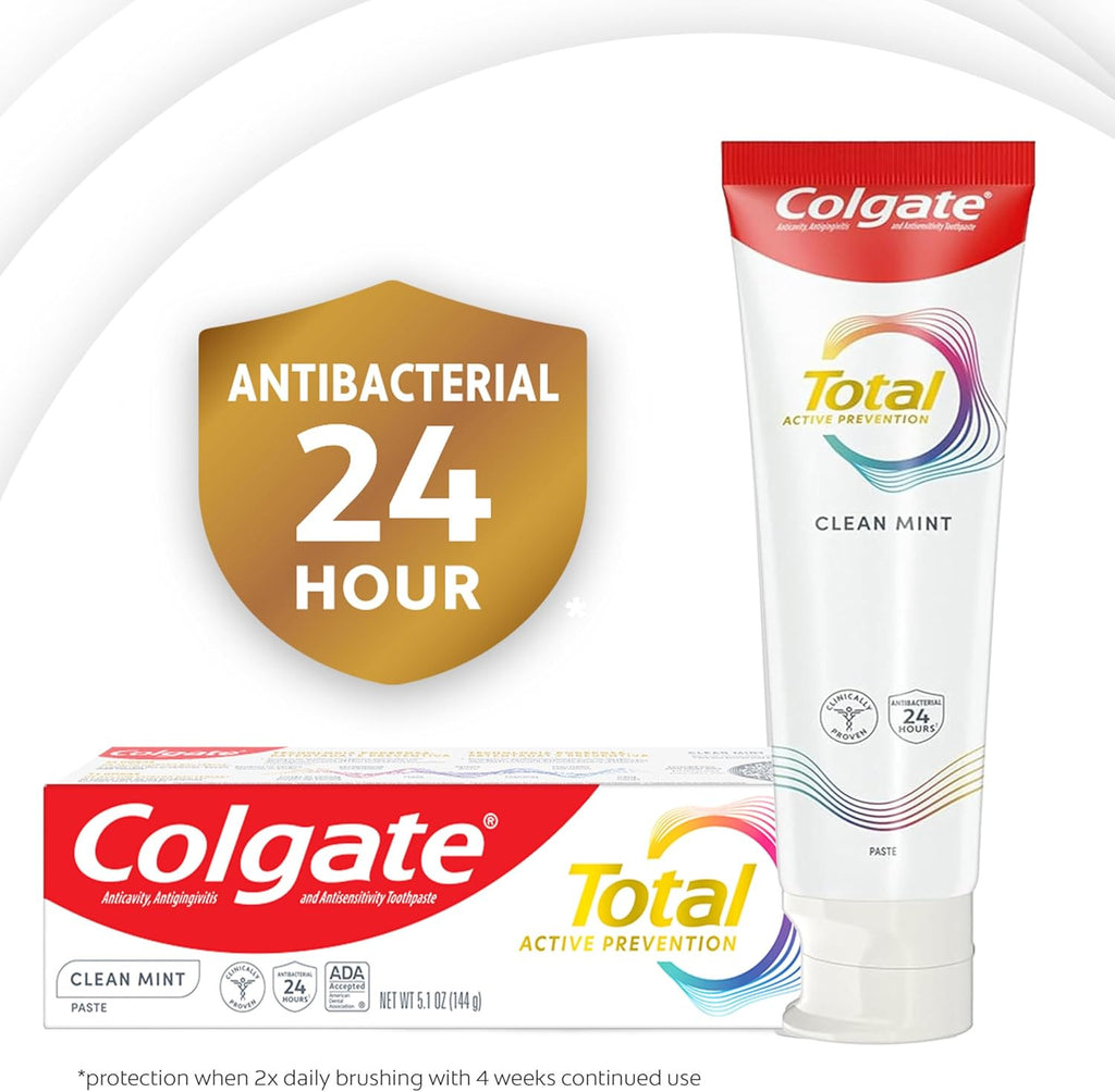 Fluoride Toothpaste with Clean Mint Flavor - 4 Pack, 5.1 Oz