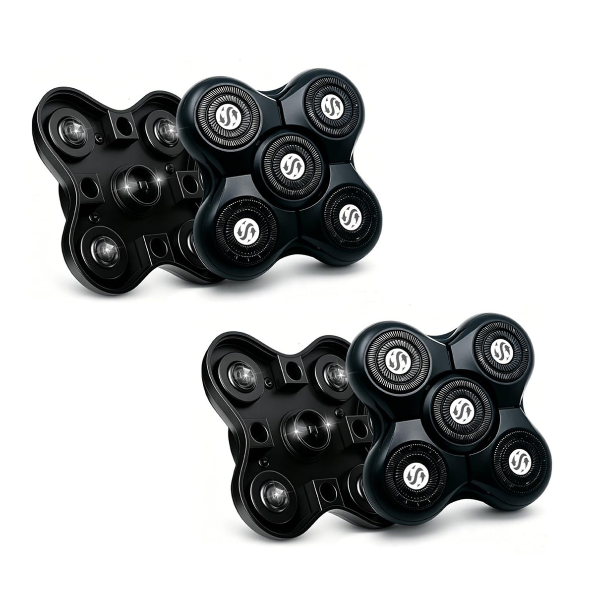 Replacement Shaver Head for Groomie BaldiePro 2.0 Electric Razor - 2 Pack
